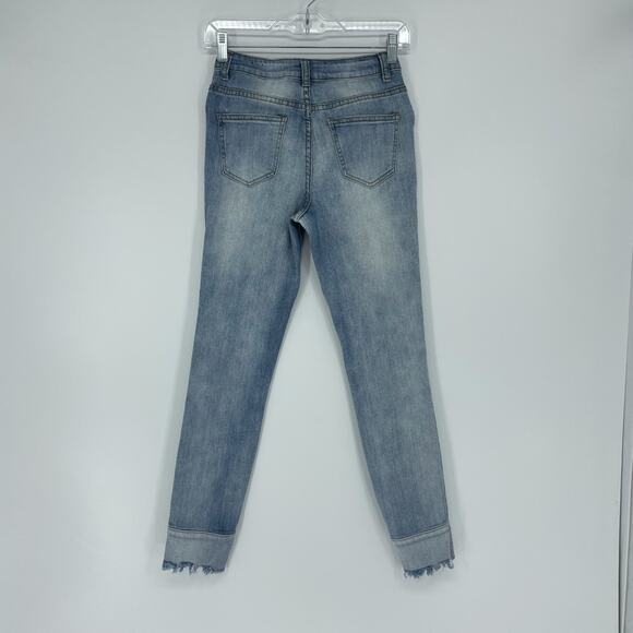 Missguided Mid Rise Authentic Skinny Ripped Jeans Size 4 - Picture 6 of 9